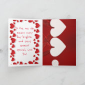 限りない愛 - ロマンチックなオーダーメイド カード (内部)