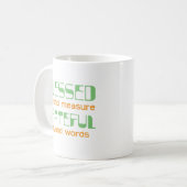 限りない祝福を受け、言葉にできない感謝の気持ち コーヒーマグカップ (正面左)