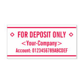 限定承認と名前ラバースタンプ セルフインキングスタンプ (デザイン)