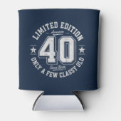 限定版すごい40歳の誕生日ネイビー 缶クーラー (正面)