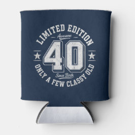 限定版すごい40歳の誕生日ネイビー 缶クーラー