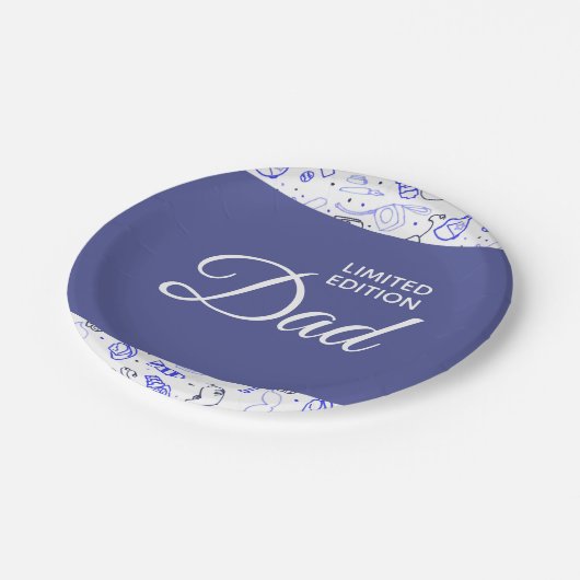 限定版のパパの父の日の紙皿 ペーパープレート (アングル)