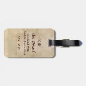 限定版アートワーク：キリ ラゲッジタグ (裏面横)