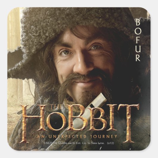 限定版アートワーク: Bofur スクエアシール (正面)