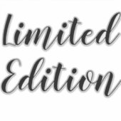 限定版タイポグラフィ引用文とことわざ シール (正面)