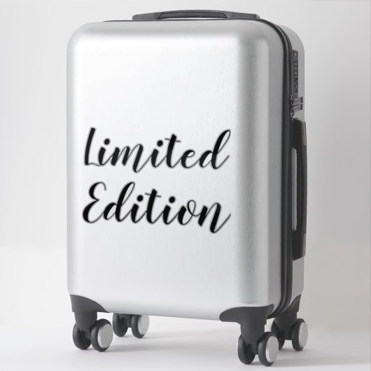 限定版タイポグラフィ引用文とことわざ シール (スーツケース)