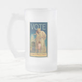 限定版フロステッドビアスタイン フロストグラスビールジョッキ (左)