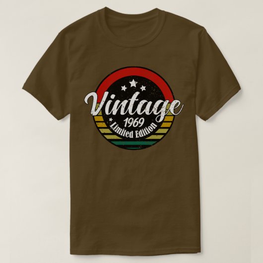 限定版ヴィンテージ1969年の誕生日54st誕生日 tシャツ (デザイン正面)