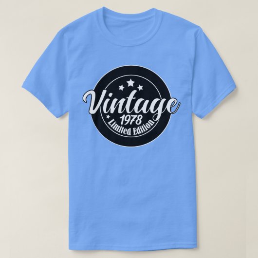 限定版ヴィンテージ1978年の誕生日45st誕生日 tシャツ (デザイン正面)
