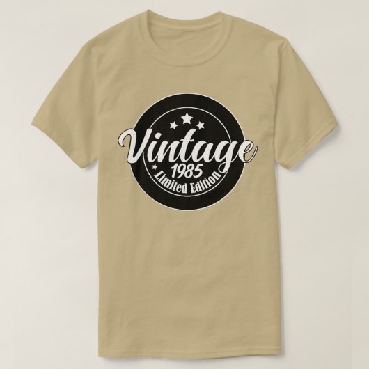 限定版ヴィンテージ1985誕生日38th Birthda Tシャツ (デザイン正面)