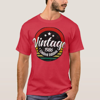 限定版ヴィンテージ1986年の誕生日37th誕生日 tシャツ