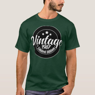 限定版ヴィンテージ1987誕生日36th Birthda Tシャツ