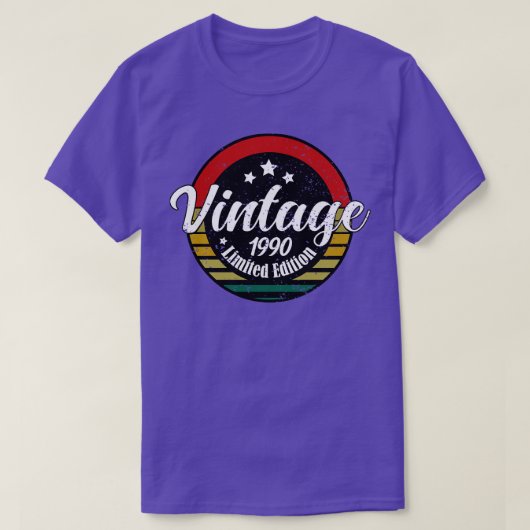 限定版ヴィンテージ1990年の誕生日33th誕生日 tシャツ (デザイン正面)