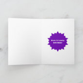 限定版年生まれパーソナライズされた誕生日 カード (内部)