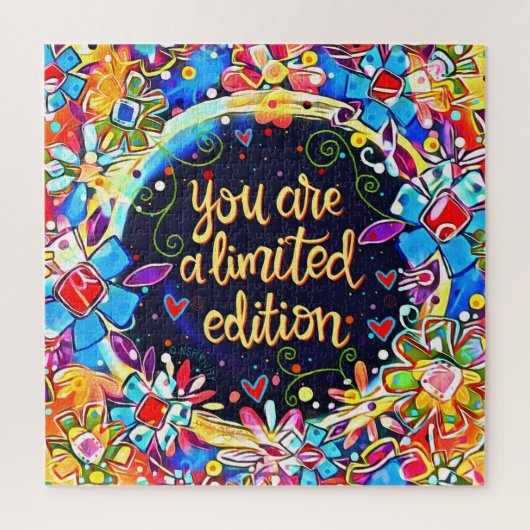 限定版引用文モダンおもしろいインスパイアフローラ ジグソーパズル (縦)