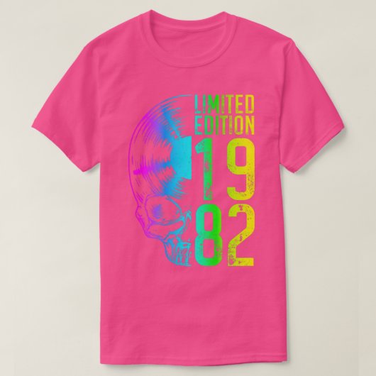 限定版1982年ヴィンテージレコード愛好家Go Tシャツ (デザイン正面)
