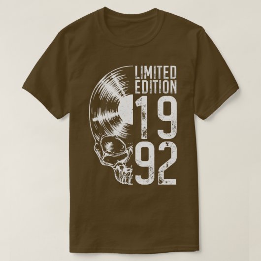 限定版1992年ヴィンテージレコード愛好家Go Tシャツ (デザイン正面)
