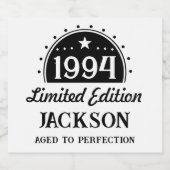 限定版30th Birthday スパークリングワインラベル (シングルラベル)