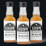 限定版30th Birthday リキュールボトルラベル<br><div class="desc">おもしろい「任意の年」限定版誕生日または父の日ボトルラベル。すべての文字は変更できる。</div>