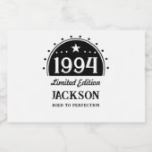 限定版30th Birthday リキュールボトルラベル (シングルラベル)