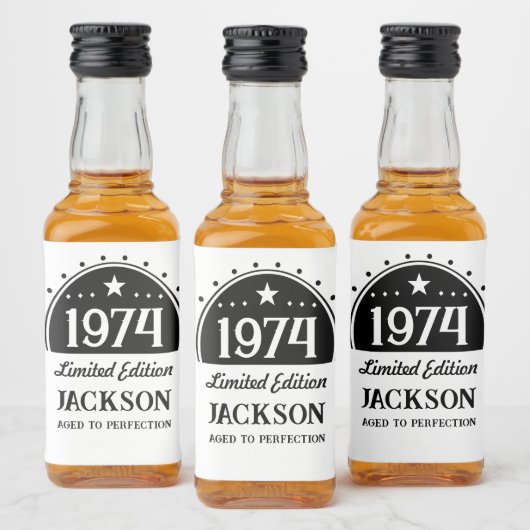 限定版50誕生日 リキュールボトルラベル (ボトル)