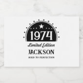 限定版50誕生日 リキュールボトルラベル (シングルラベル)