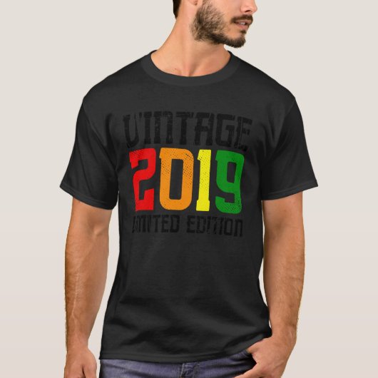 限定版 - ヴィンテージ 2019 1 Tシャツ (正面)