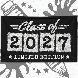限定版 卒業 シニア クラス 2027 横断幕