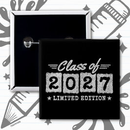 限定版 卒業 シニア クラス 2027 缶バッジ