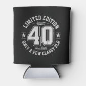 限定版　素晴らしい40歳の誕生日 ブラック 缶クーラー (正面)