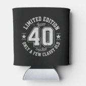 限定版　素晴らしい40歳の誕生日 ブラック 缶クーラー (裏面)
