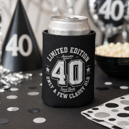 限定版 素晴らしい40歳の誕生日 ブラック 缶クーラー
