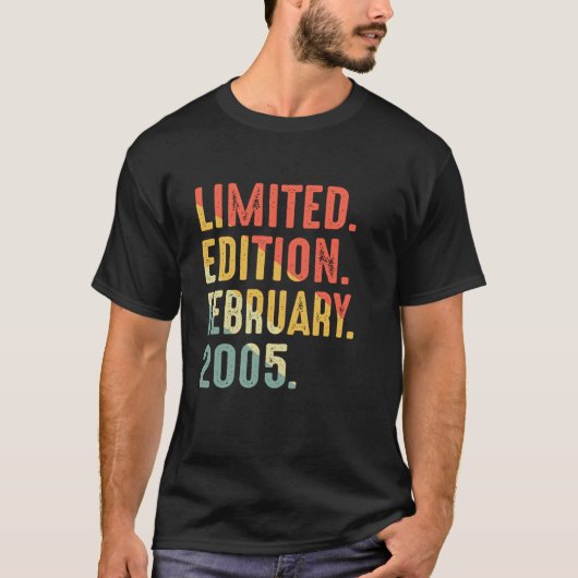 限定版 2005年2月 誕生日 Tシャツ (正面)