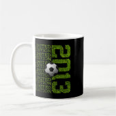限定版 2013 サッカー十三歳の誕生日  コーヒーマグカップ (左)