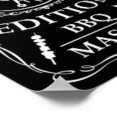 限定版BBQマスタースモーカーグリルバーベキュー ポスター (角)