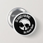 限定版Dj SD MMMのロゴボタン 缶バッジ (正面&裏面)