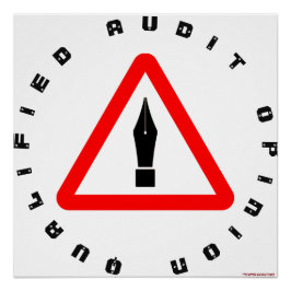 「限定監査意見」 ポスター