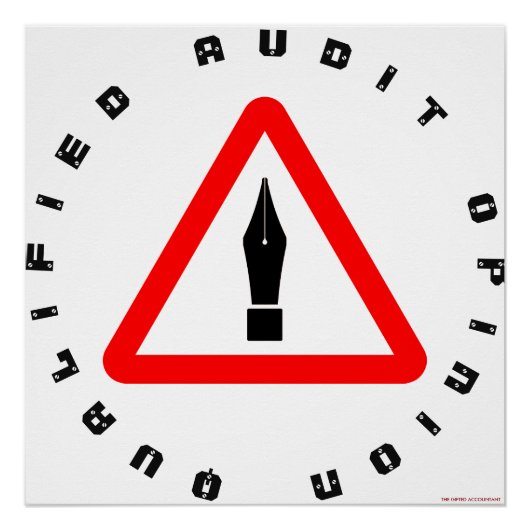 「限定監査意見」 ポスター (正面)