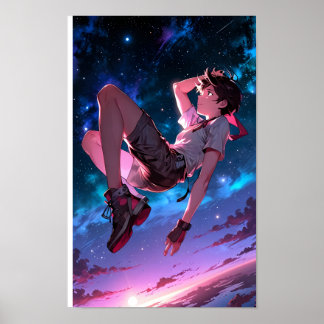 限定 | スカイバウンドの夢 – Cosmic Anime Poster ポスター