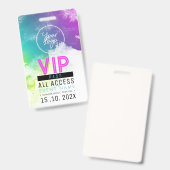 限定VIPアクセスイベント バッジ (正面＆裏面)