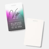 限定VIPアクセスイベント バッジ (正面＆裏面)