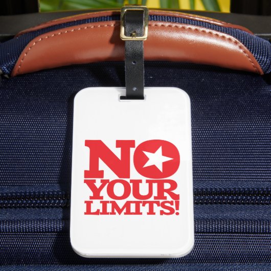 限界だ！赤文字 ラゲッジタグ (正面インサイチュ2)