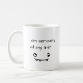限界です Funny Coffee Mug コーヒーマグカップ (左)