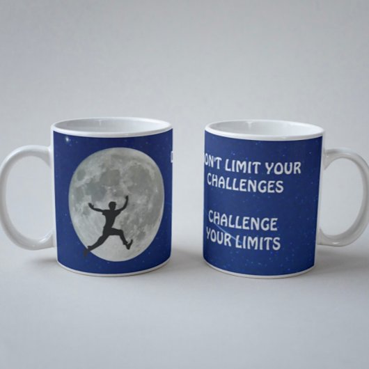 限界に挑戦するやる気を起こさせる引用文 コーヒーマグカップ