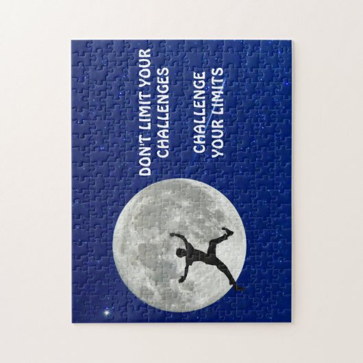 限界に挑戦するやる気を起こさせる引用文 ジグソーパズル (縦)