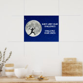 限界に挑戦するやる気を起こさせる引用文 ポスター (キッチン)