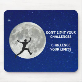 限界に挑戦するやる気を起こさせる引用文 マウスパッド