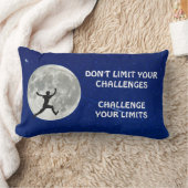 限界に挑戦するやる気を起こさせる引用文 ランバークッション (ブランケット)