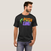 限界に挑戦する男 Tシャツ (正面フル)