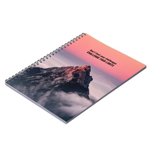 限界に挑戦 – ノートブやる気を起こさせるック ノートブック (左側)